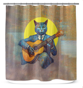 Cat's Adventure Awaits Shower Curtain
